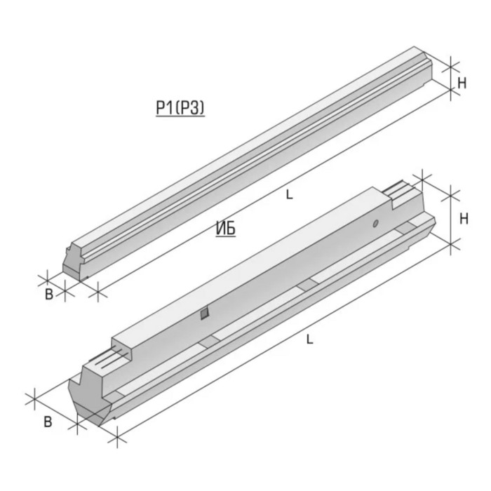 Ригель железобетонный Р2-5-2